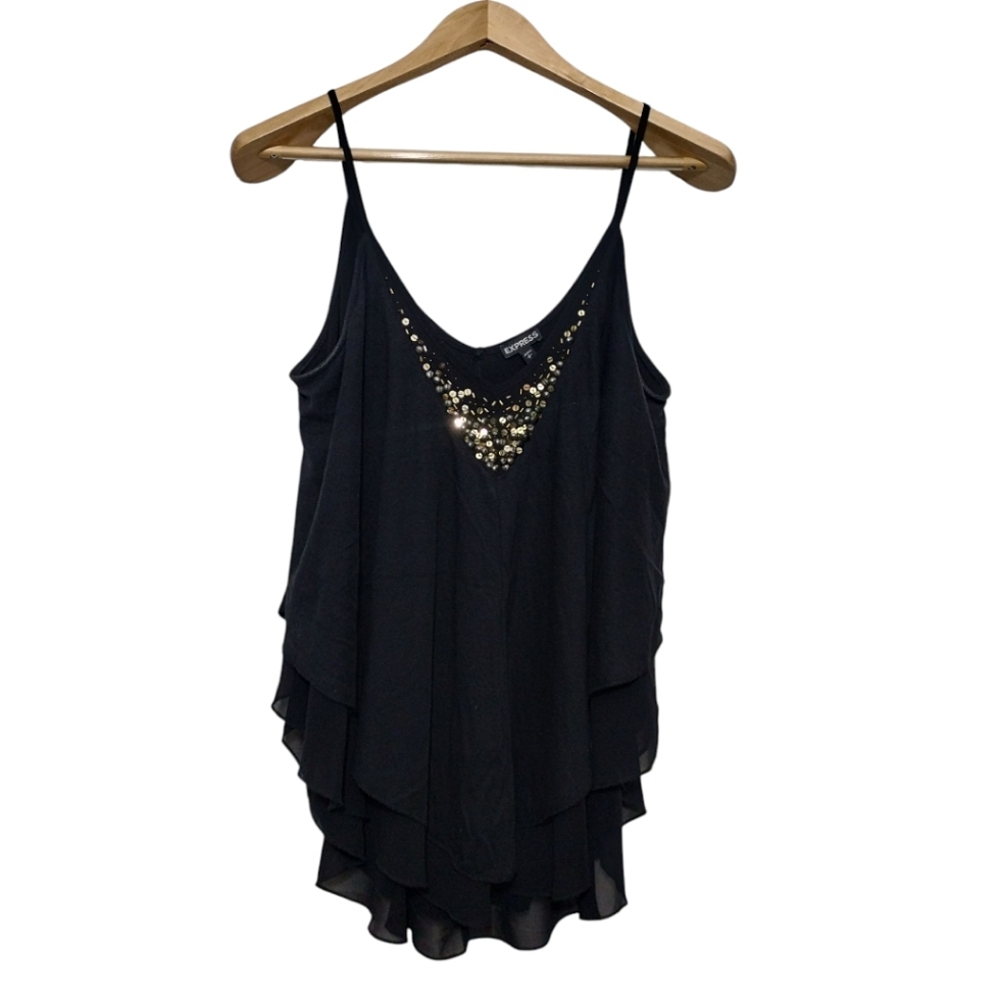 Express Women's L Embellished Tank Top Camisole Sleeveless